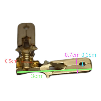 Terminal Lugs Connector Type for 3.5mm Wire 7mm Head Male and Female, Spade Connector 7mm Male and Female, Terminal Spade Connector, Spade Terminal