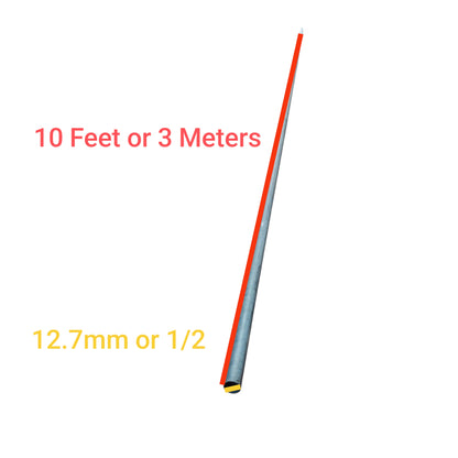 Dupro 1/2 EMT conduit pipe 10 feet long metal tubing for electrical wiring protection