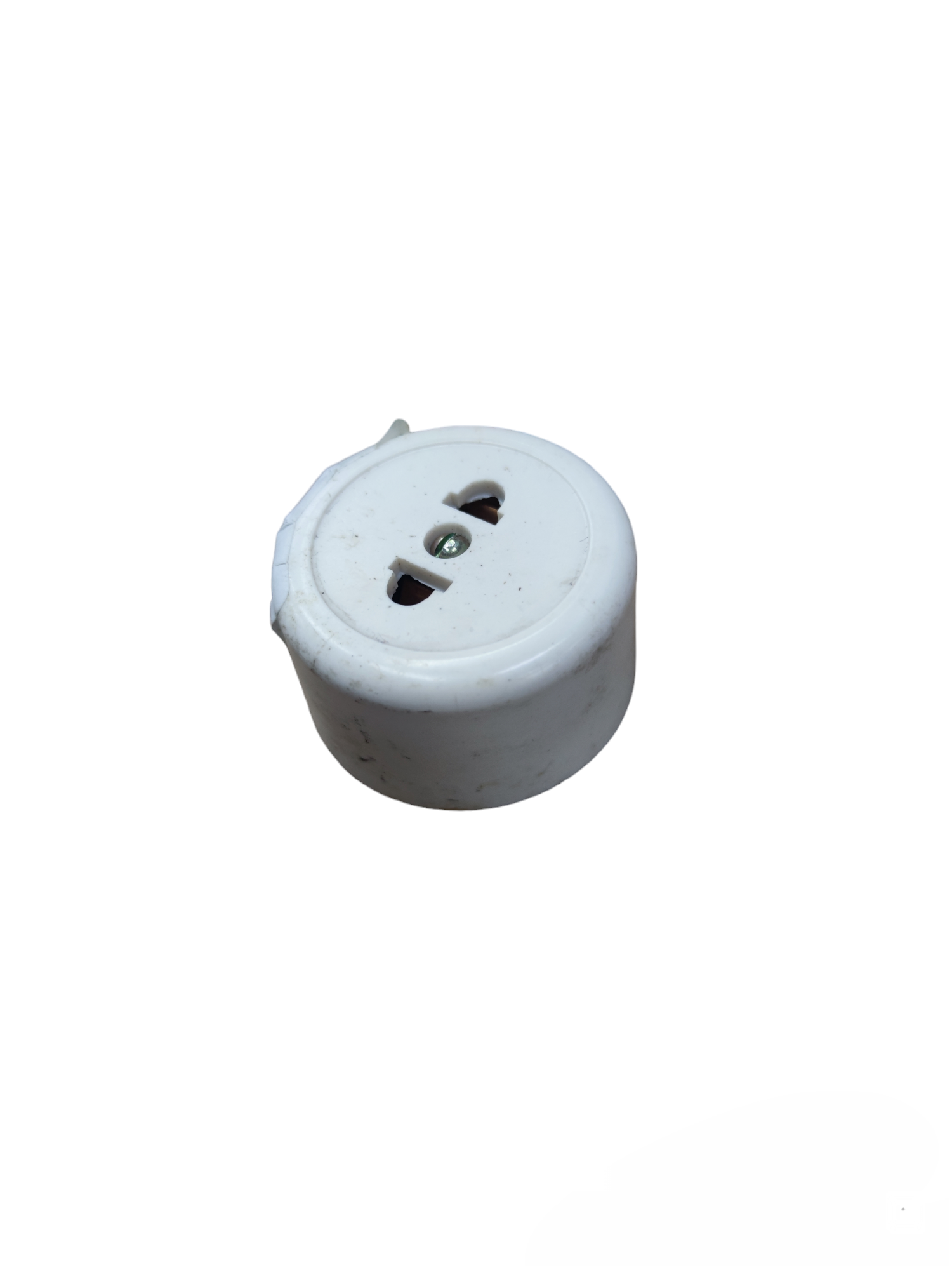 1 Gang Round White 5A 220V electrical power point socket from China
