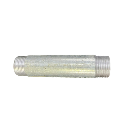 1 inch EMT conduit nipple made of durable metal for electrical conduit connections