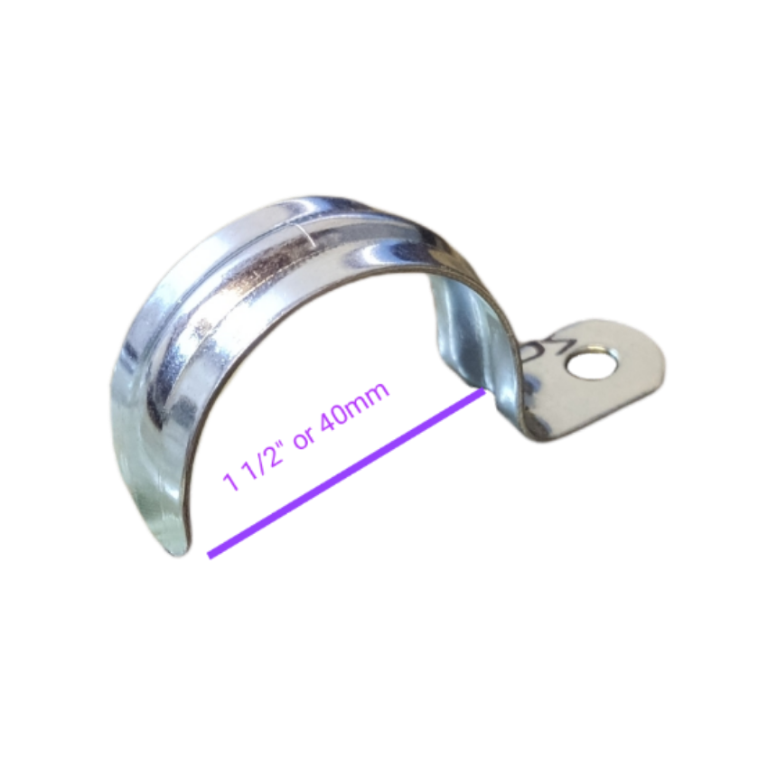 1 inch metal pipe malleable clamp with sturdy design for secure pipe support applications