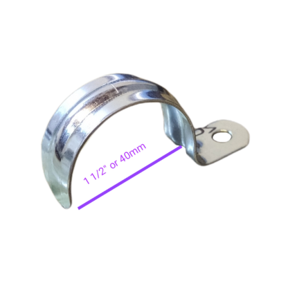 1 inch metal pipe malleable clamp with sturdy design for secure pipe support applications