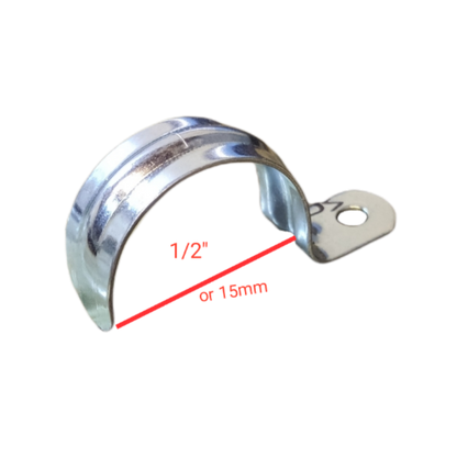 1 inch metal pipe Malleable clamp with a smooth finish for secure pipe fastening