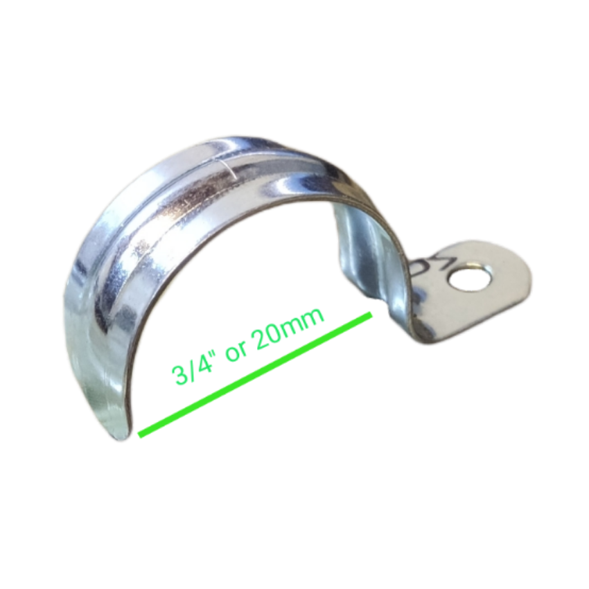1 inch metal pipe Malleable clamp designed for secure pipe fastening and support