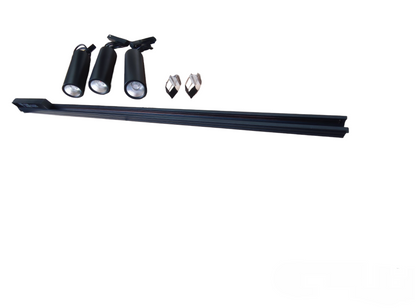 1 Meter Magnetic Tracklight 12W LED 3Pcs set with adjustable lights and track for versatile lighting solutions
