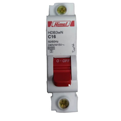 Himel 16A 1 Pole 6KAIC 220V Miniature Circuit Breaker MCB HDB3wNC16