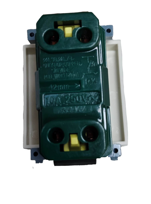 Royu 1 way switch square device with dual sockets for reliable electrical connections
