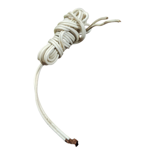 1.5 Meters Flat Cord Pure Copper AWG 24 0.20mm Wire Connector White For Student Project
