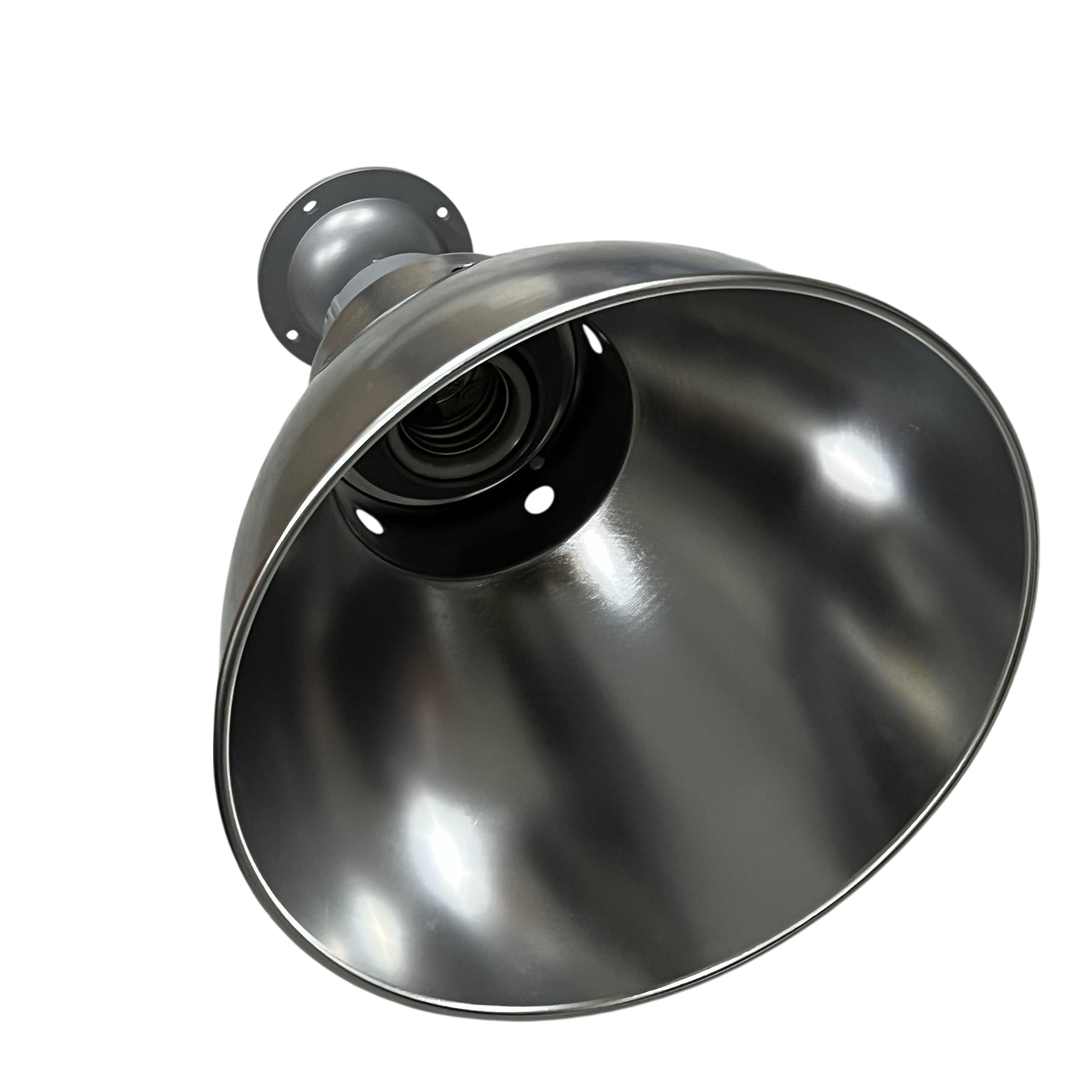 Biglite 10 inch aluminum reflector light with a smooth metallic finish for lighting installation