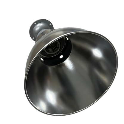 Biglite 10 inch aluminum reflector light with a smooth metallic finish for lighting installation