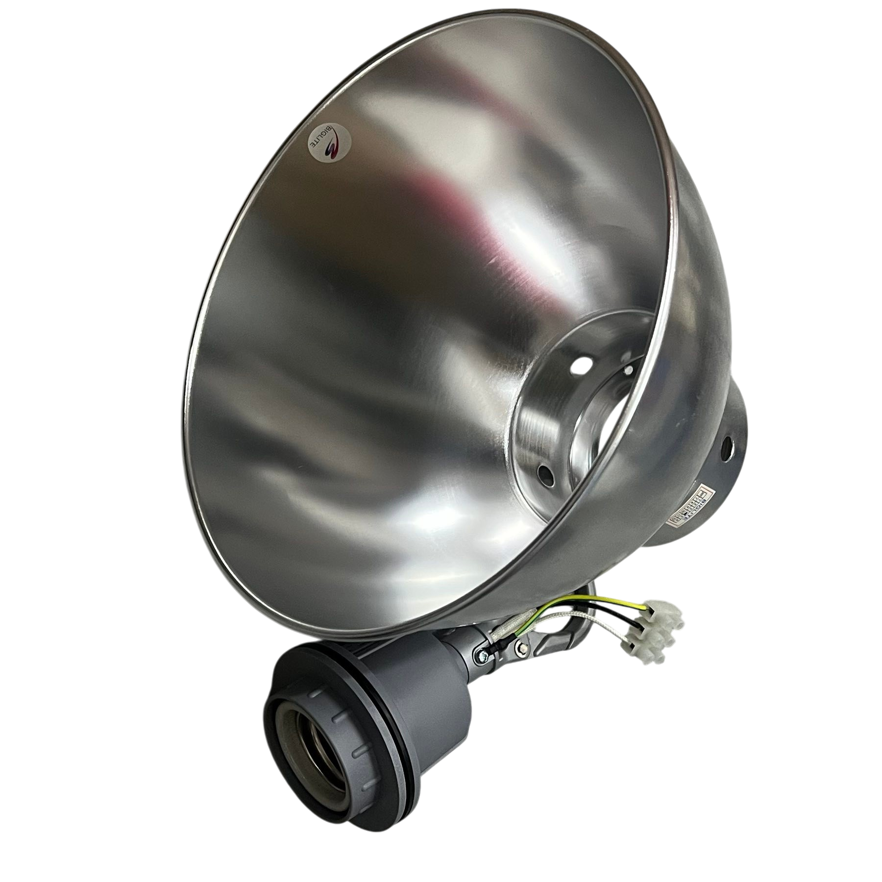 10 inch aluminum reflector with E40 socket by Biglite for lighting installation and accessories