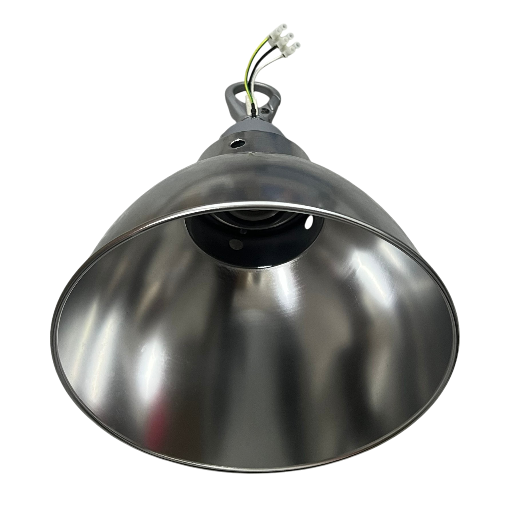 10 inch aluminum reflector with E40 socket lighting installation accessory from Biglite in silver finish