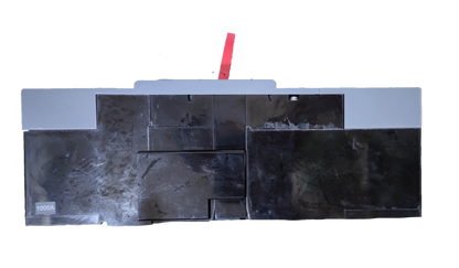 Himel 1000A Industrial Circuit Breaker 3 Pole with black and gray body and red toggle switch