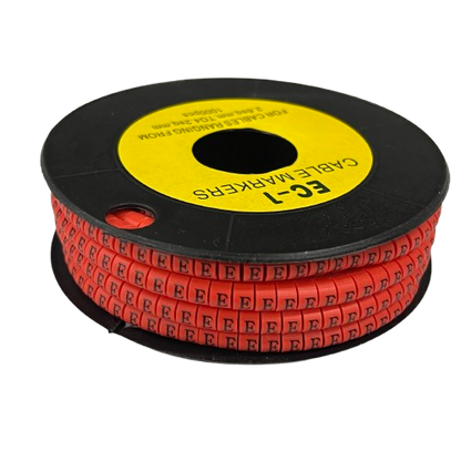 Grippes 1000pcs Cable Marker Red - E for efficient cable organization and management