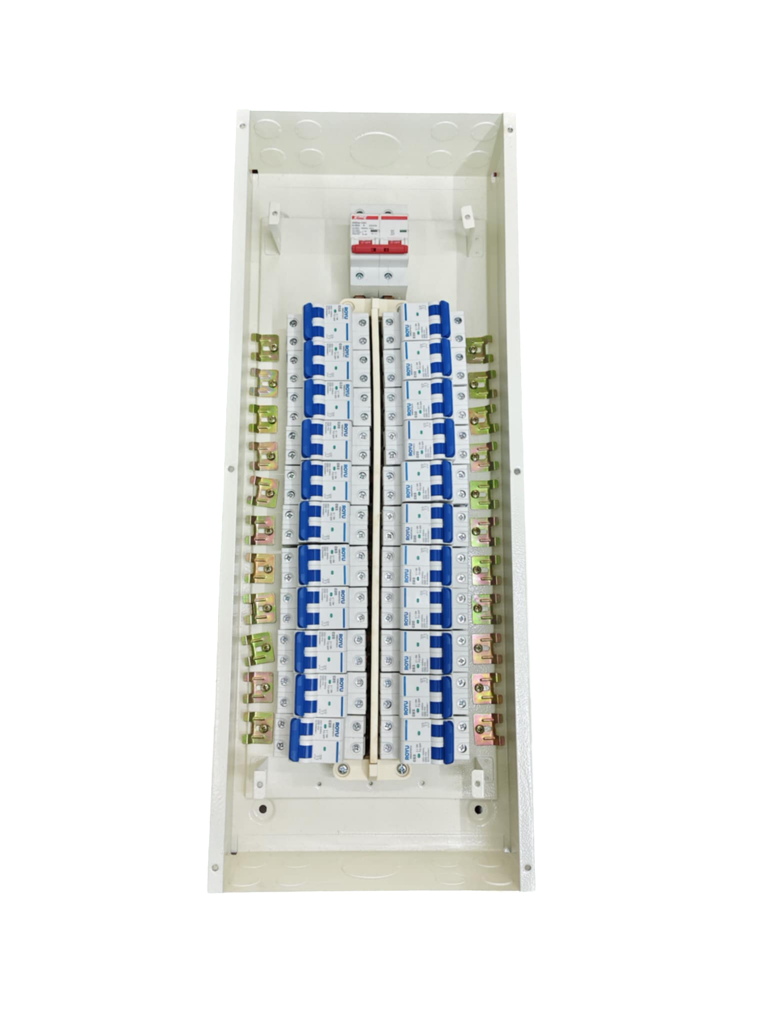 Royu Himel 100A panel board 2 pole electrical circuit breaker panel with multiple switches