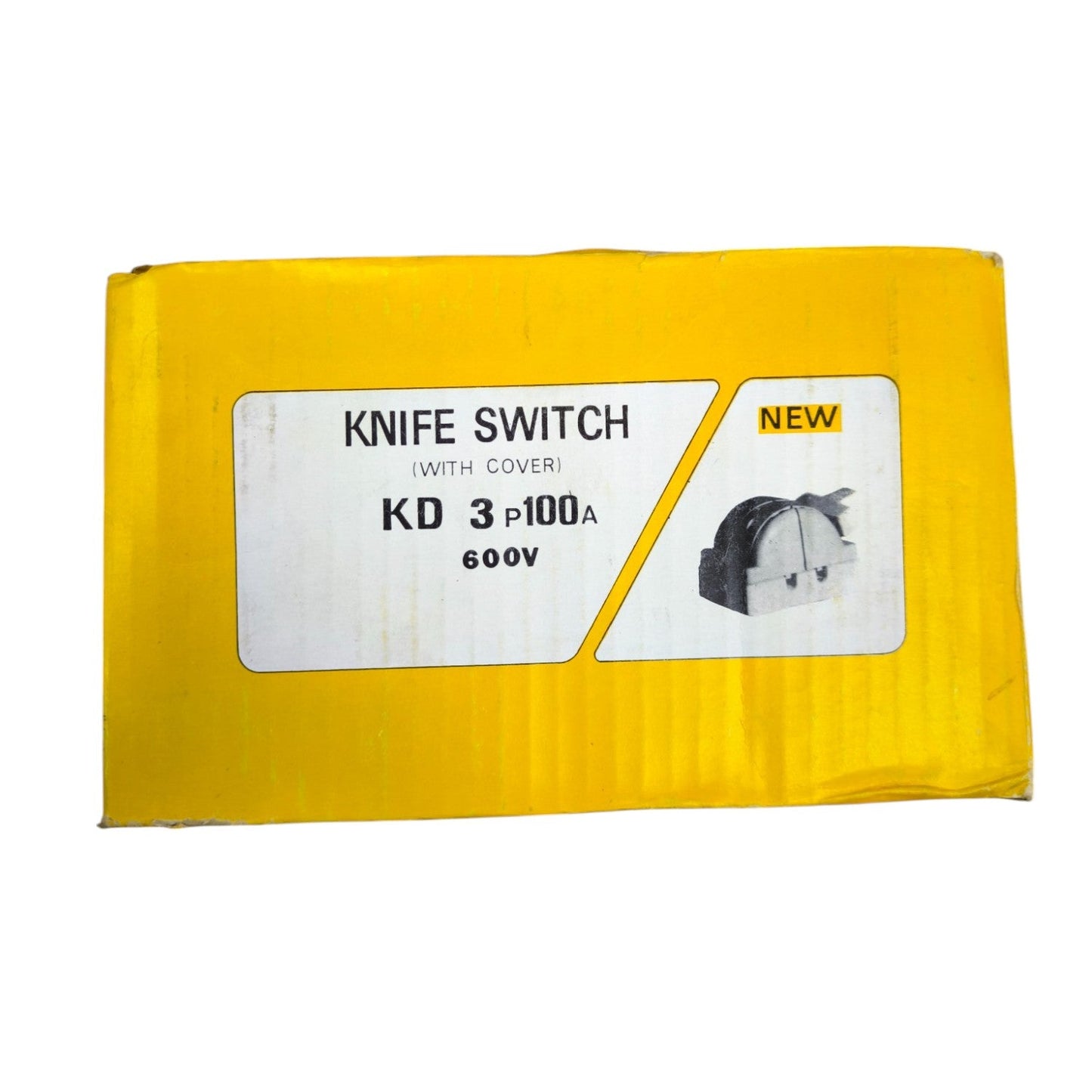 Taiyou 100A porcelain knife switch with cover, designed for reliable electrical control.