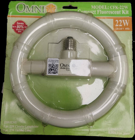 Omni 22W Circular Lamp with Electronic Ballast E27 220V
