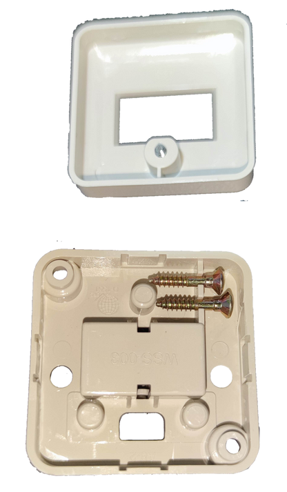 Omni 10A 220V wall light switch base with screws for easy installation and secure mounting