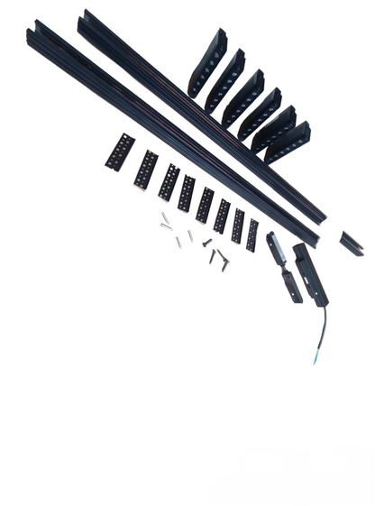 LED Magnetic Track Light 2 Meters 26mm Magnetic Track with 6pcs 6W LED Rotary Grille Track Light 220V Warm White 3000K ( ILLUMIQ TERRA) Series 20