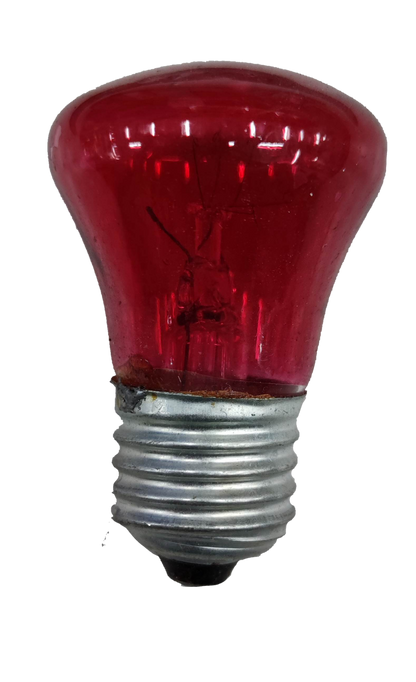 Red 10W colored bulb E27 220V incandescent bulb with silver screw base from China