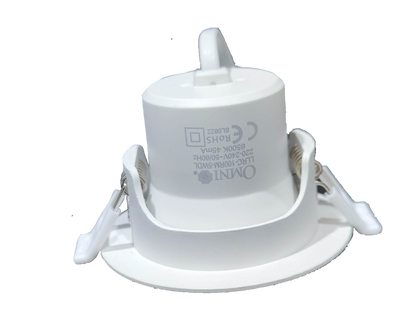 Omni 5W LED Movable Downlight 220V Daylight, 5W Mini Recessed Movable Downlight 350 Lumens