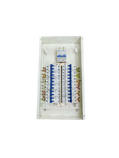 Panel Board 100A 2Pole Main Chint Miniature Circuit Breaker Metal with 12 Branches 2 Pole (Panasonic)