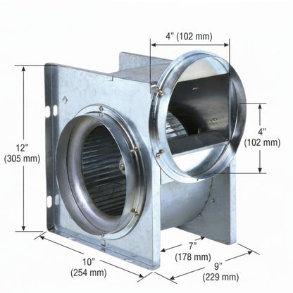 KDK 150mm (6 Inches) Mini Sirocco Ducted Fan, 425/349 CFM, 220V 16CGB15