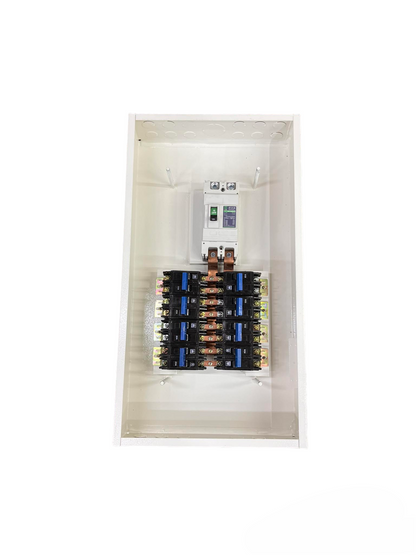 Koten & GE 125A panel board with 8 Branch circuit breakers for electrical installations