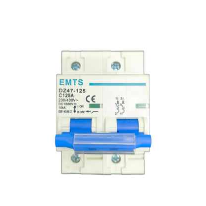 ZwitseRise 125A 2P Miniature Circuit Breaker for Electrical Circuit Protection and Safety