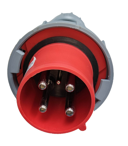 Grippes 125A industrial plug connector 4 pole designed for robust electrical connections