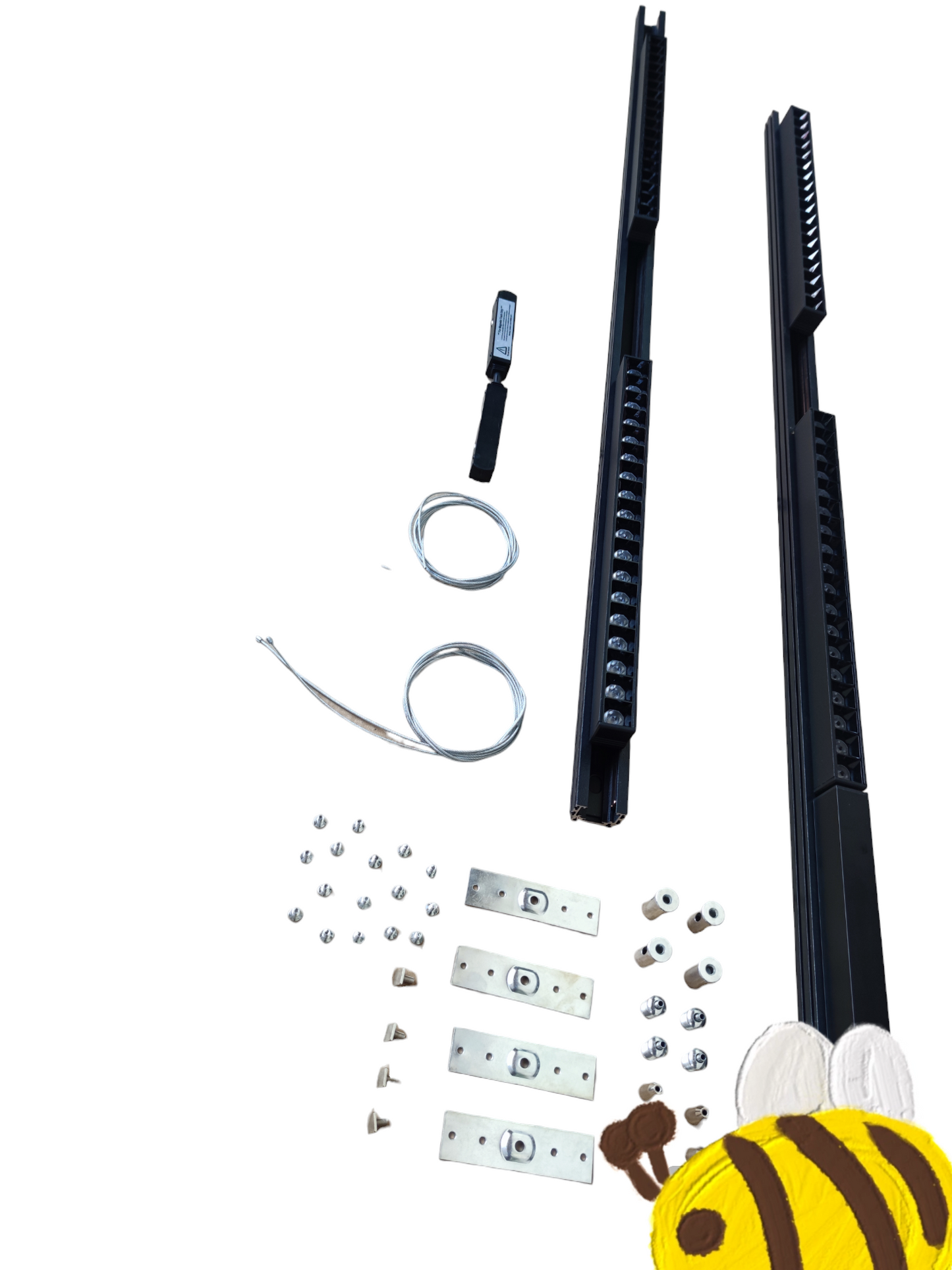 ILLUMIQ TERRA Magnetic Track Light 2 Meters 26mm with 4pcs 18W LED Foldable Grille Track Light 220V Warm White 3000K