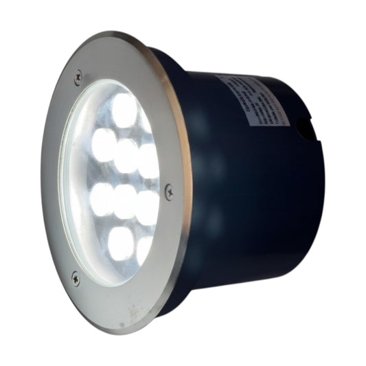 LED light fixture on a white background