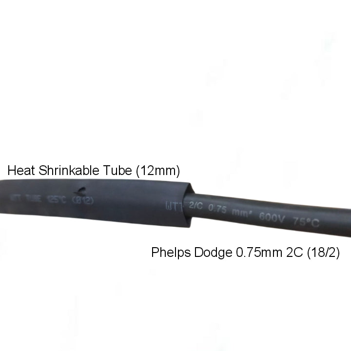 Heat Shrinkable Tube Black (12mm)