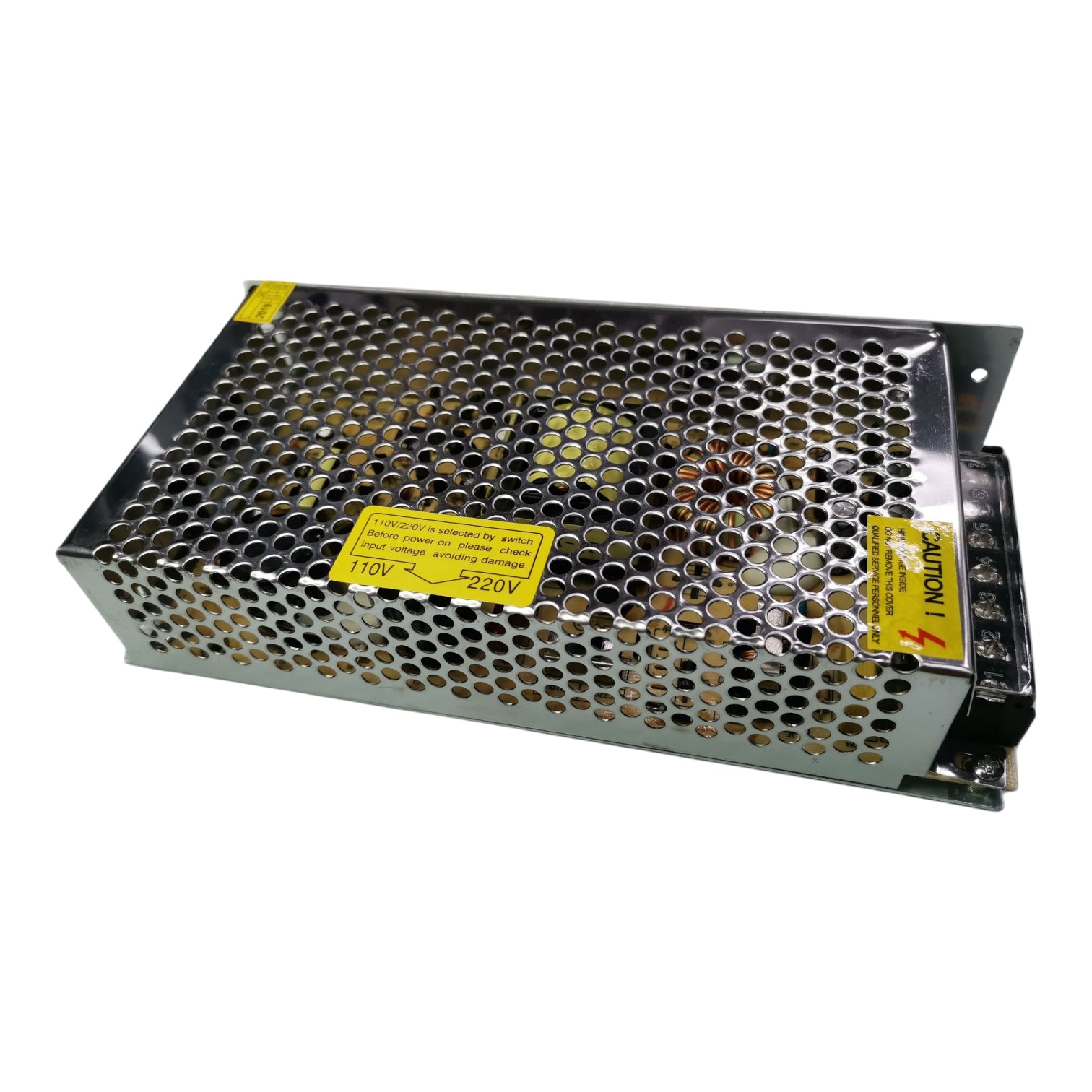 ZwitseRise 12V 10A DC switching power supply with robust metal casing for reliable performance