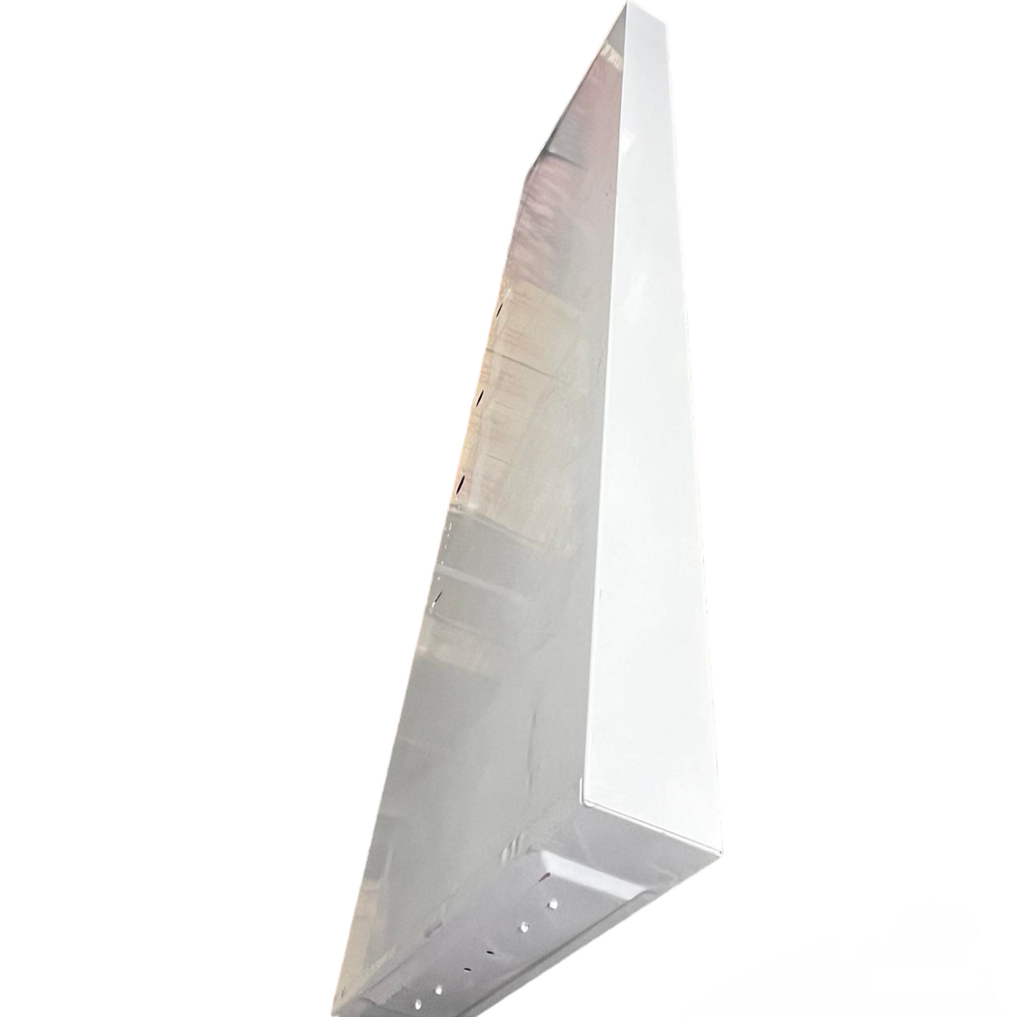 Light Master 12x48 lighting fixture for LED fluorescent tubes with a sleek white metal design