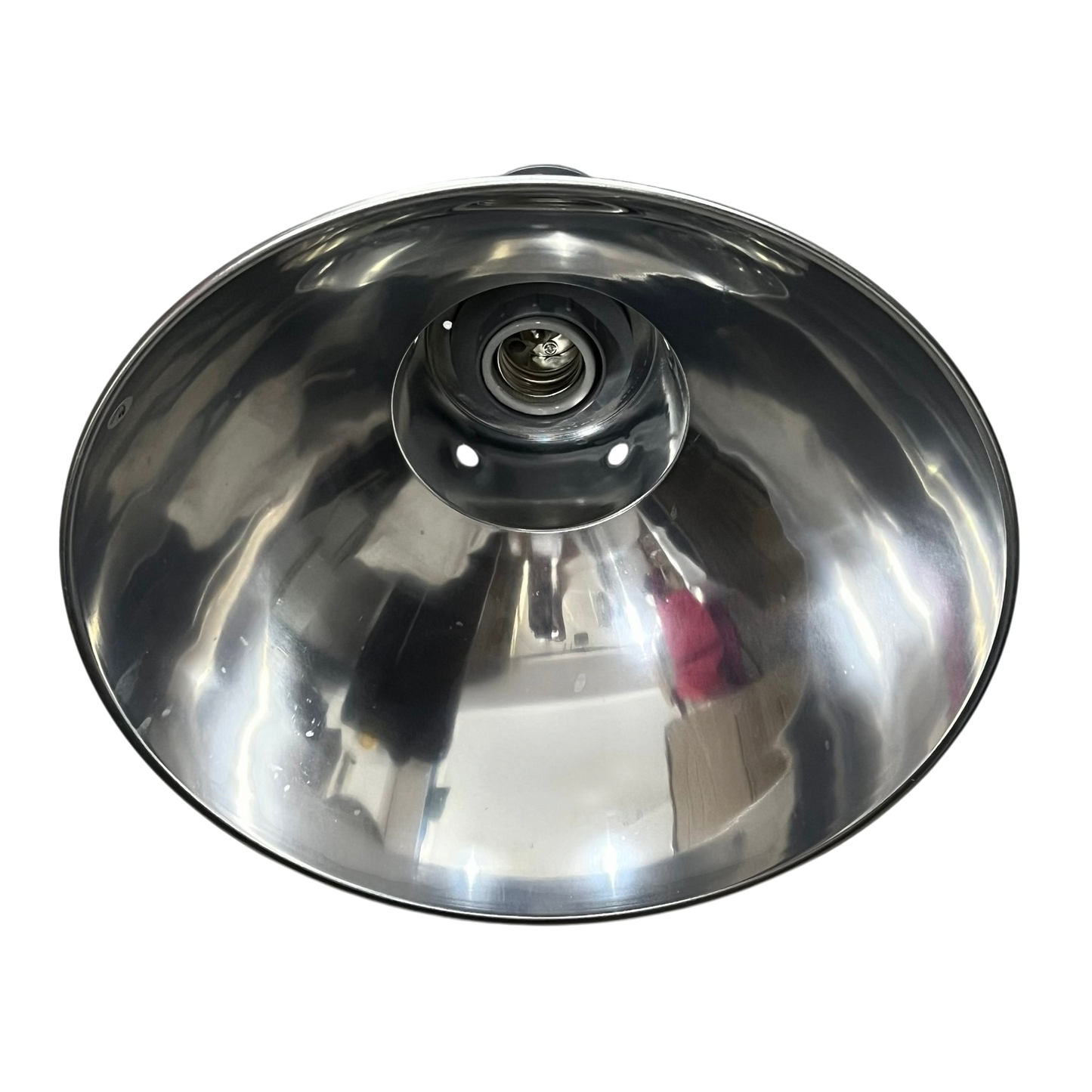 14 inch aluminum reflector lightning protection device by Biglite and Omni with polished finish