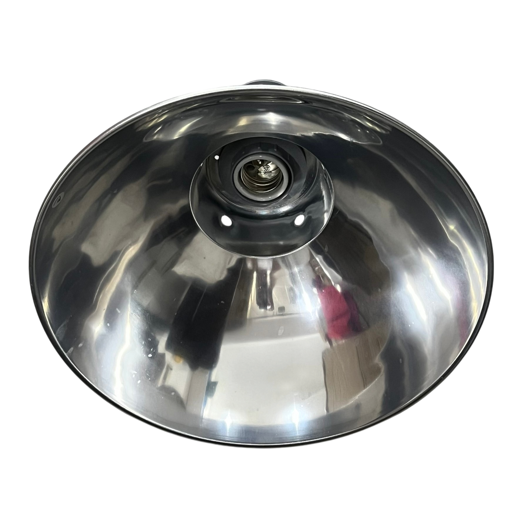 14 inch aluminum reflector lightning protection device by Biglite and Omni with polished finish