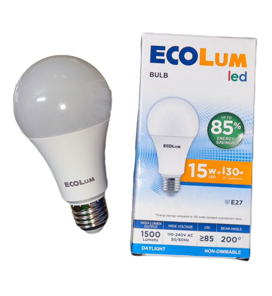 Ecolum 15W LED Bulb 220V E27 Daylight 6500K