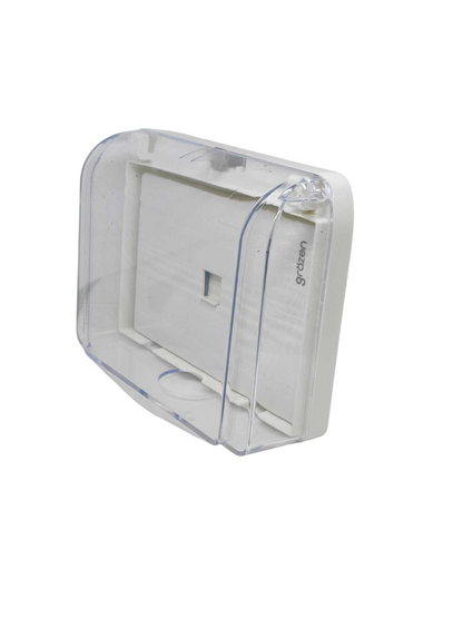 Grazen Weatherproof Cover with 1 Gang LAN Outlet WC-019-W+GW-017