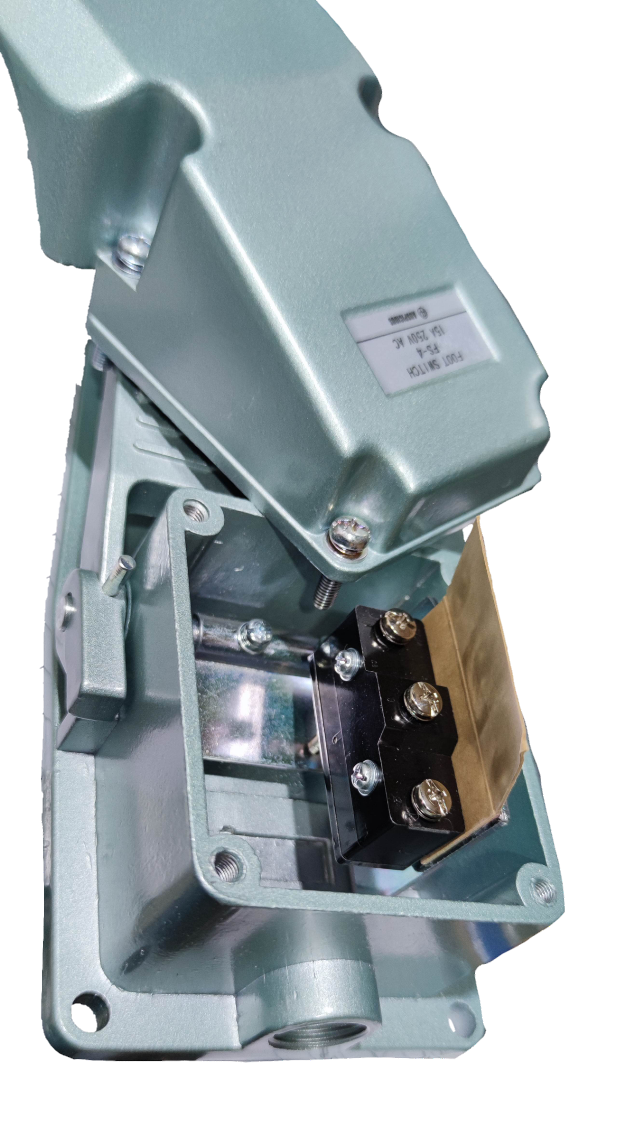 Auspicious 15A foot switch industrial grade metal enclosure with durable internal components