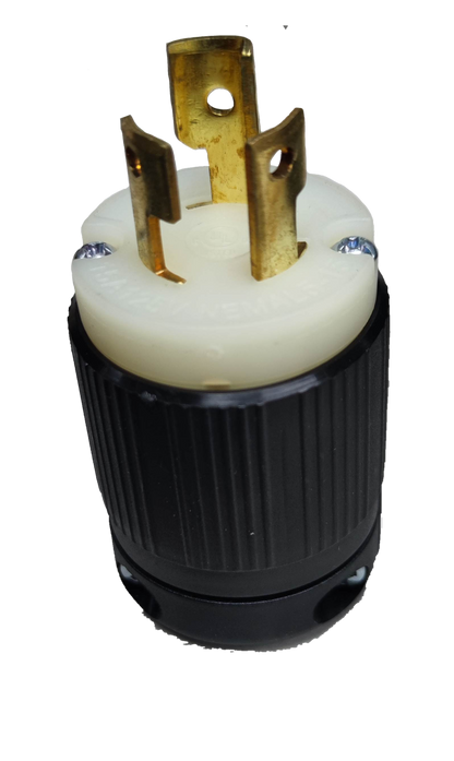 Grippes 15A twist lock plug NEMA L5-15P with durable construction for secure electrical connections