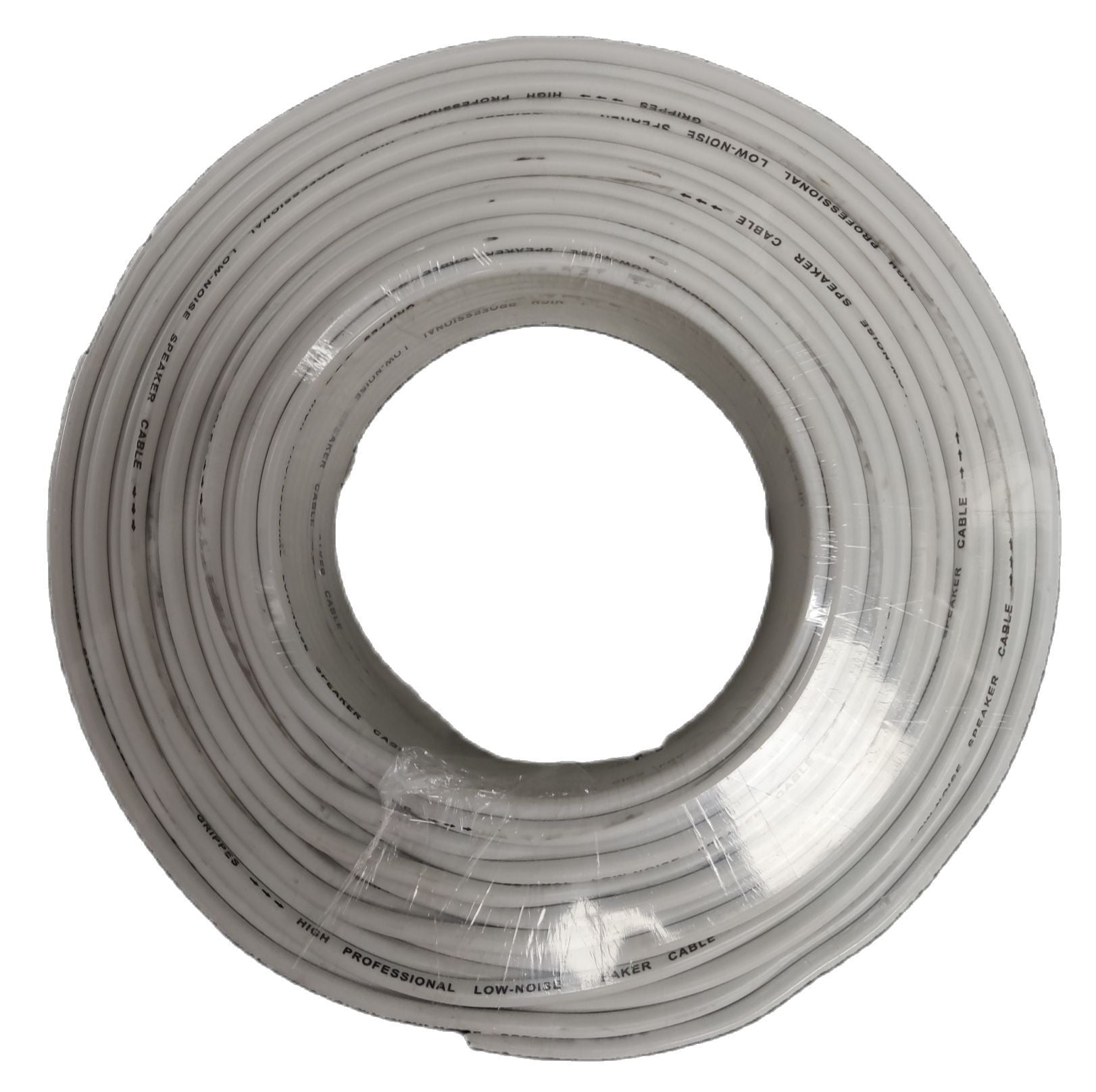 Grippes 16 AWG speaker wire 75 meters coil in white for audio and speaker connections