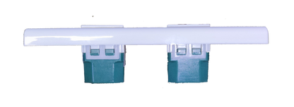 Panasonic 16A 250V double outlet with plate designed for reliable electrical connections in homes