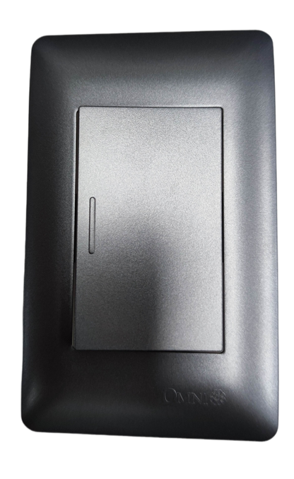 Omni 16A 250V light switch Manila in sleek silver finish for home electrical needs