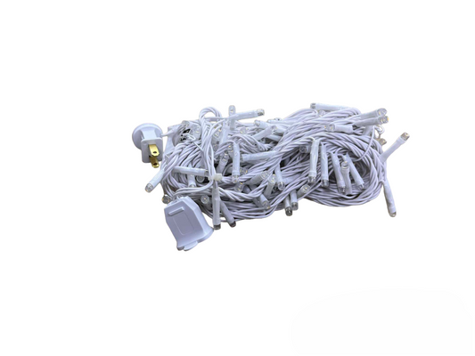 Firefly 100 LED Bulb Christmas Light Multi Color 7 Meters 7W  220V Indoor Max of 20 Connection White Wire 8 Effects FXL13100CL