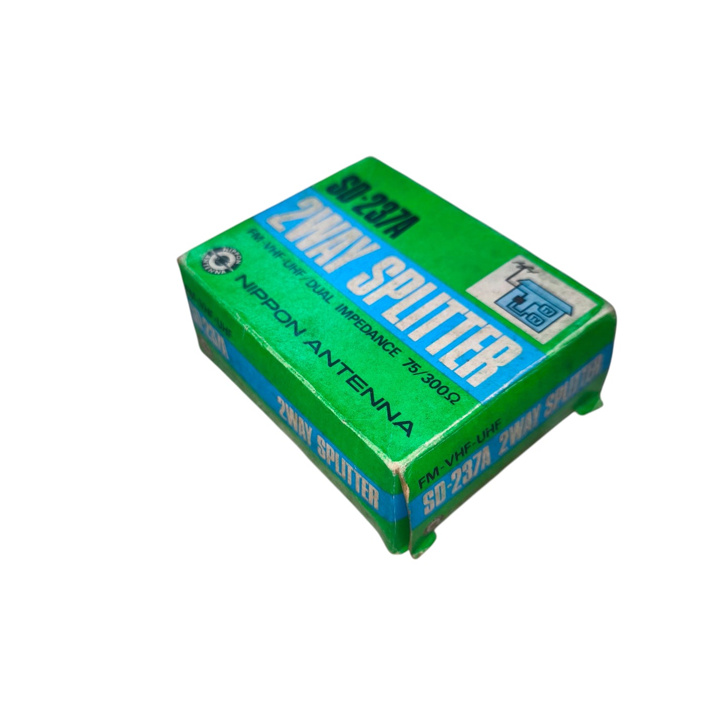 Nippon Antenna 2 Way Splitter for Flat Antenna SD-237A Dual Impedance 75/300 ohms