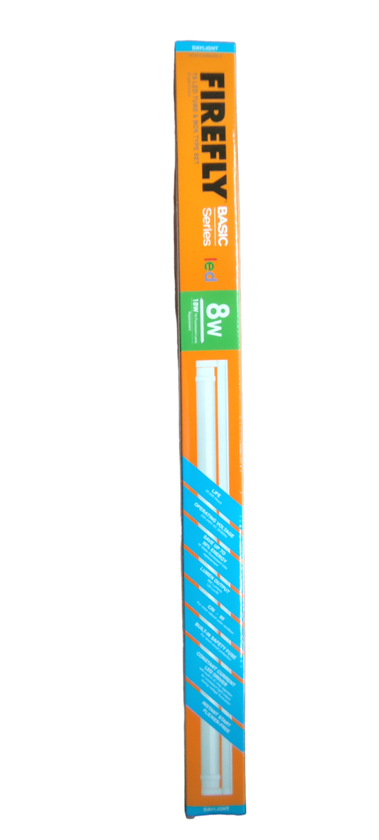 Firefly 8W T-8 LED Fluorescent Tube 220V Single Ended EFS06T8DL08