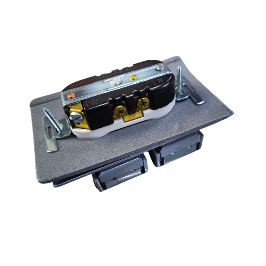 Eagle 2 Gang Weatherproof T-Slot Outlet 15A 250V CATS999 877-IC