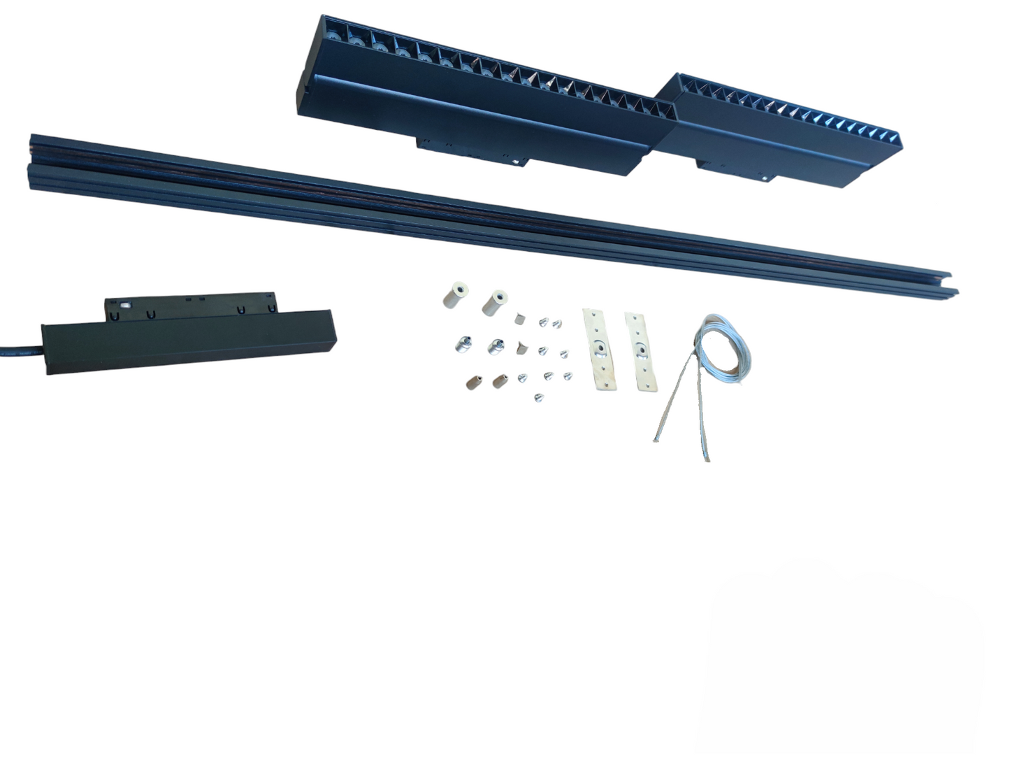 ILLUMIQ TERRA Magnetic Track Light 1 Meter 26mm with 2pc 18W LED Foldable Grille Track Light 220V Daylight 6500K