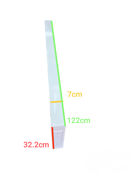 Denko 18W 220V T8 LED tube light 6500K with detailed measurements for ceiling light installation